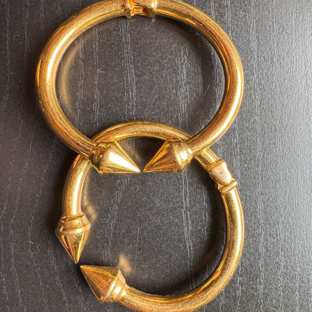 Vita Fede Gold Spike Bracelets